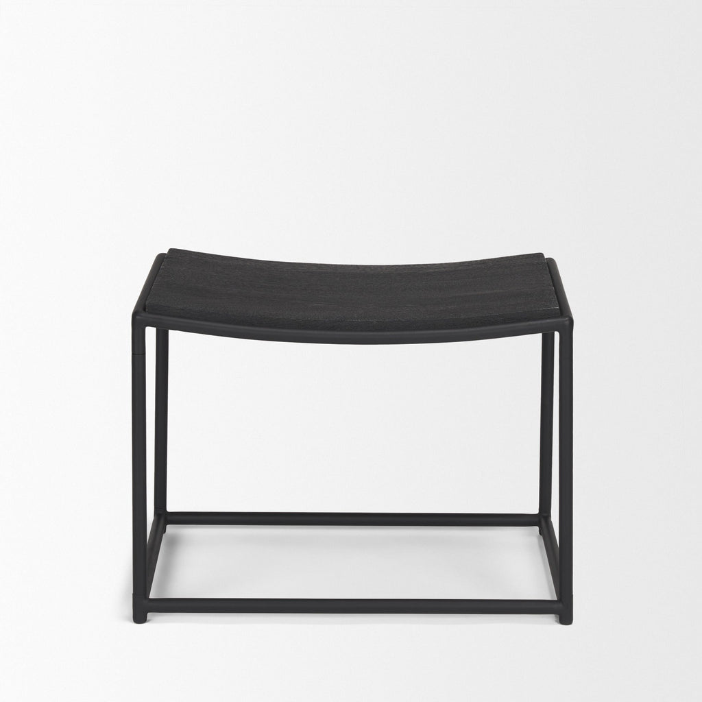Taniel Wood/Leather Stool - 4 COLORS - Dekor Butik