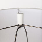 Tao 20.0L x 20.0W x 33.0H Cream Base W/White Shade Table Lamp - Dekor Butik