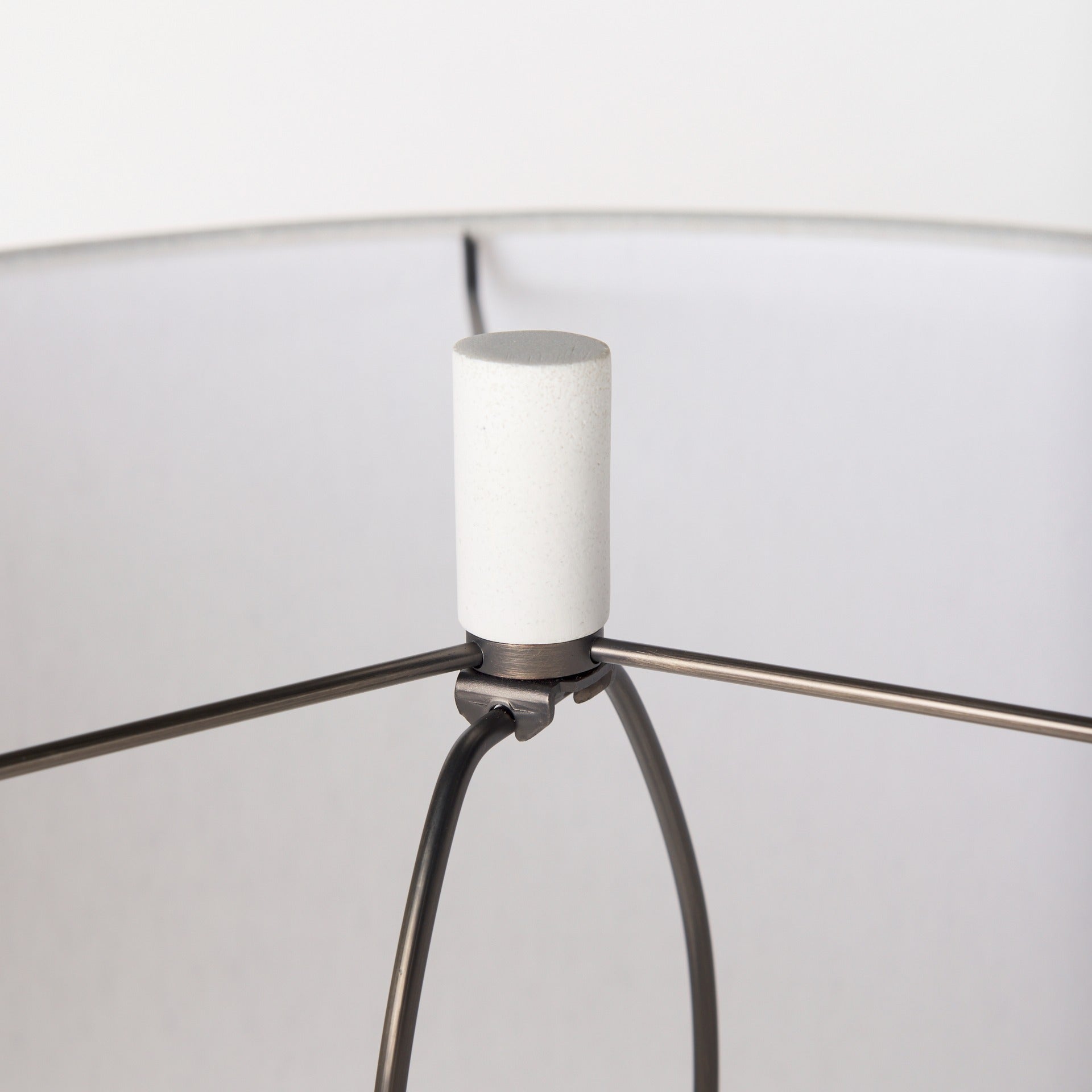 Tao 20.0L x 20.0W x 33.0H Cream Base W/White Shade Table Lamp - Dekor Butik