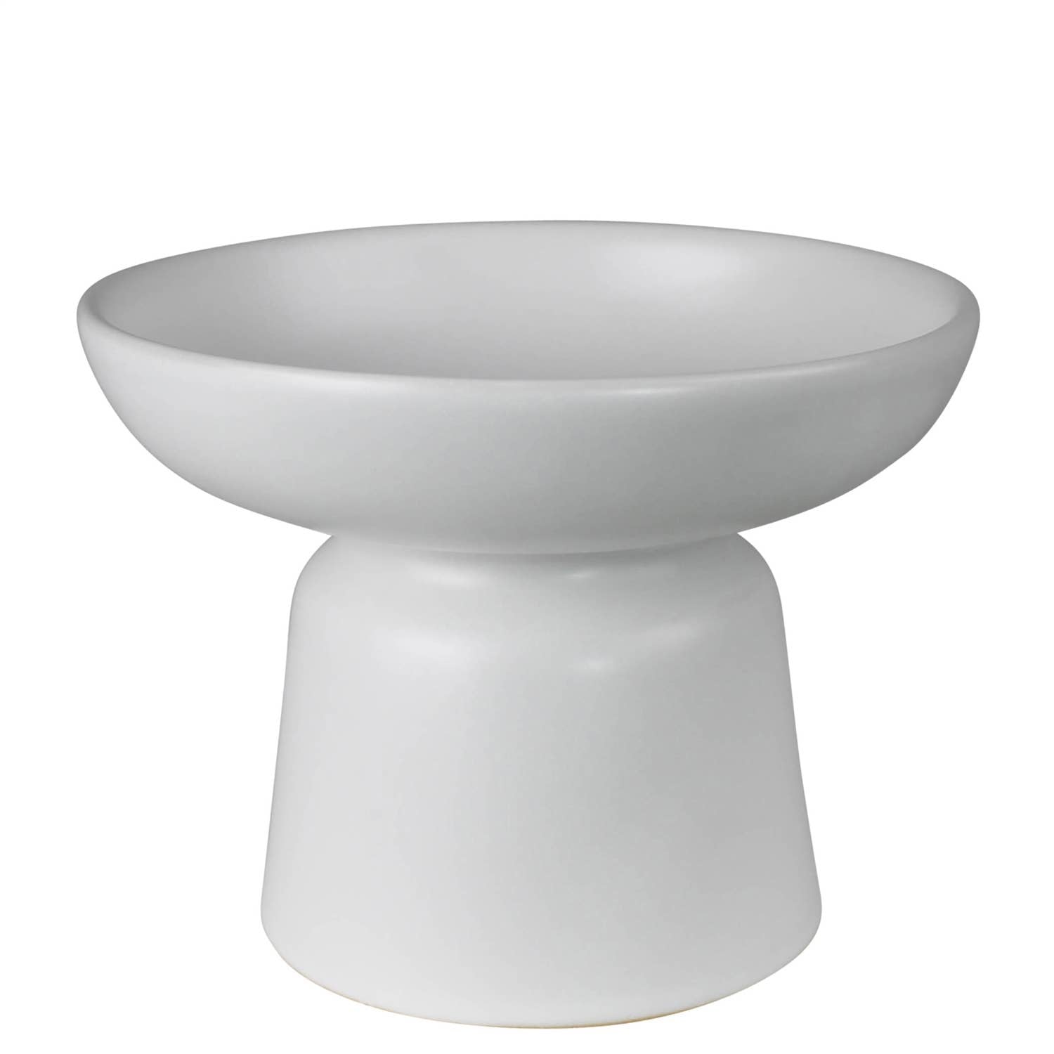 Boxes, Bowls & TraysTau Footed Bowl, Ceramic, White - Sm - Dekor Butik