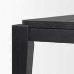 Teva Black Wood Rectangular 92" Dining Table - Dekor Butik
