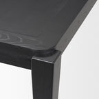 Teva Black Wood Rectangular 92" Dining Table - Dekor Butik