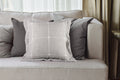 Decorative CushionsTextured Plaid Jacquard Pillow Sardenia 20"x 20" - Dekor Butik