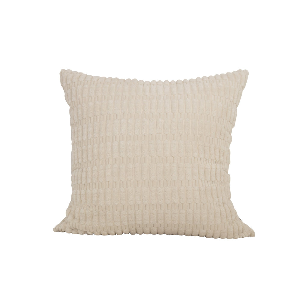 Decorative CushionsTextured Plush Cream Decorative Pillow - Dekor Butik
