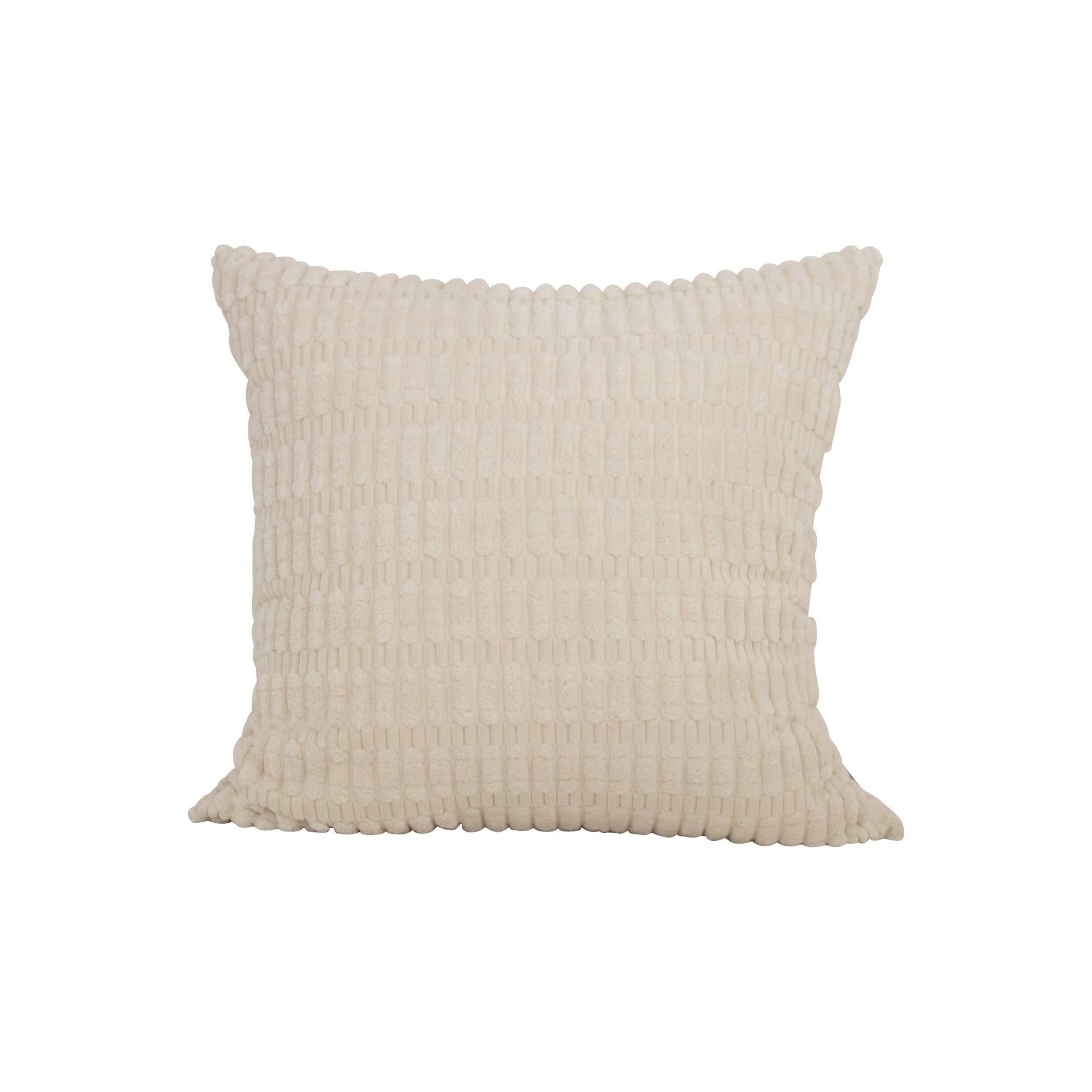 Decorative CushionsTextured Plush Cream Decorative Pillow - Dekor Butik