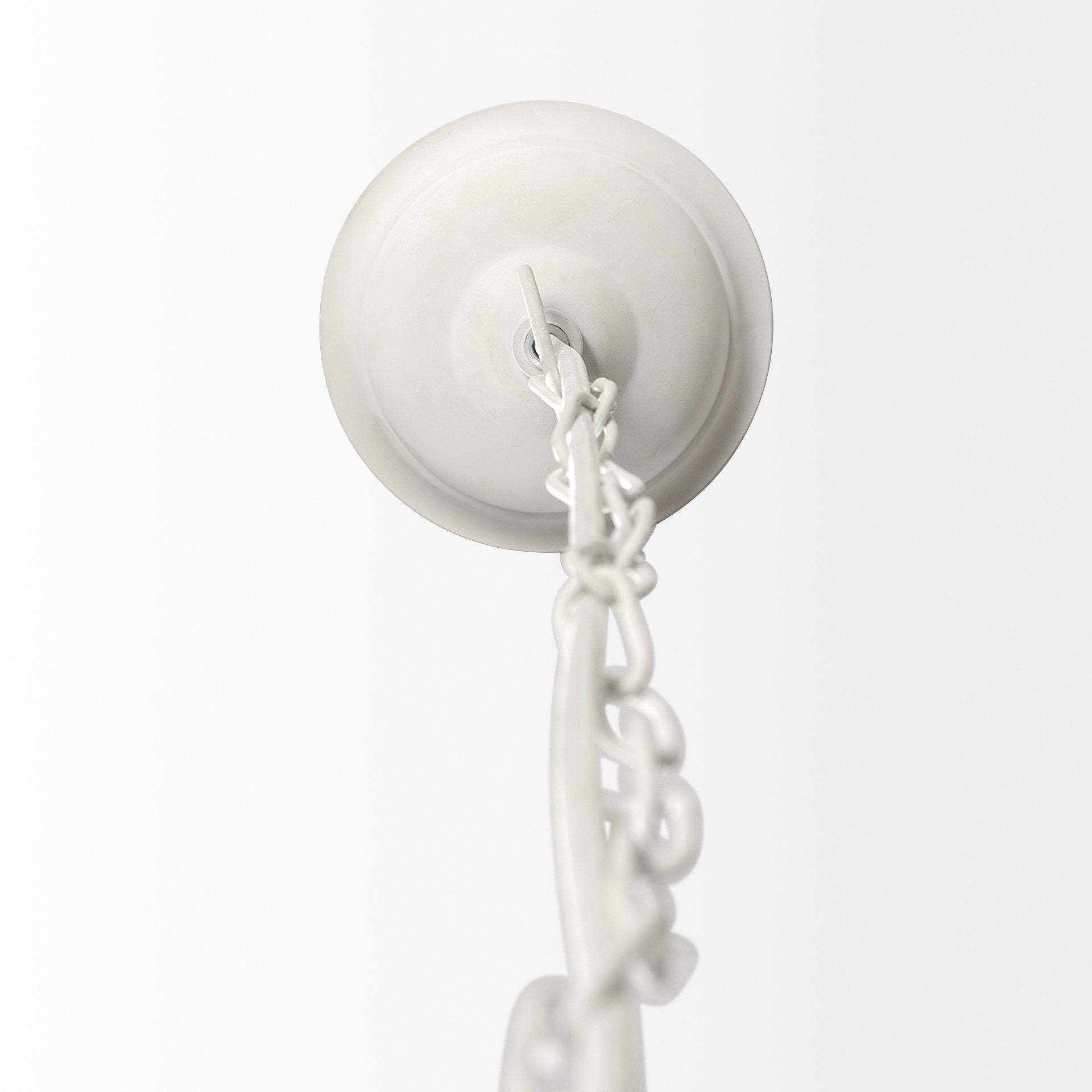 Theta 15.5x14.5 White - Washed Wood Beaded Pendant Light - Dekor Butik