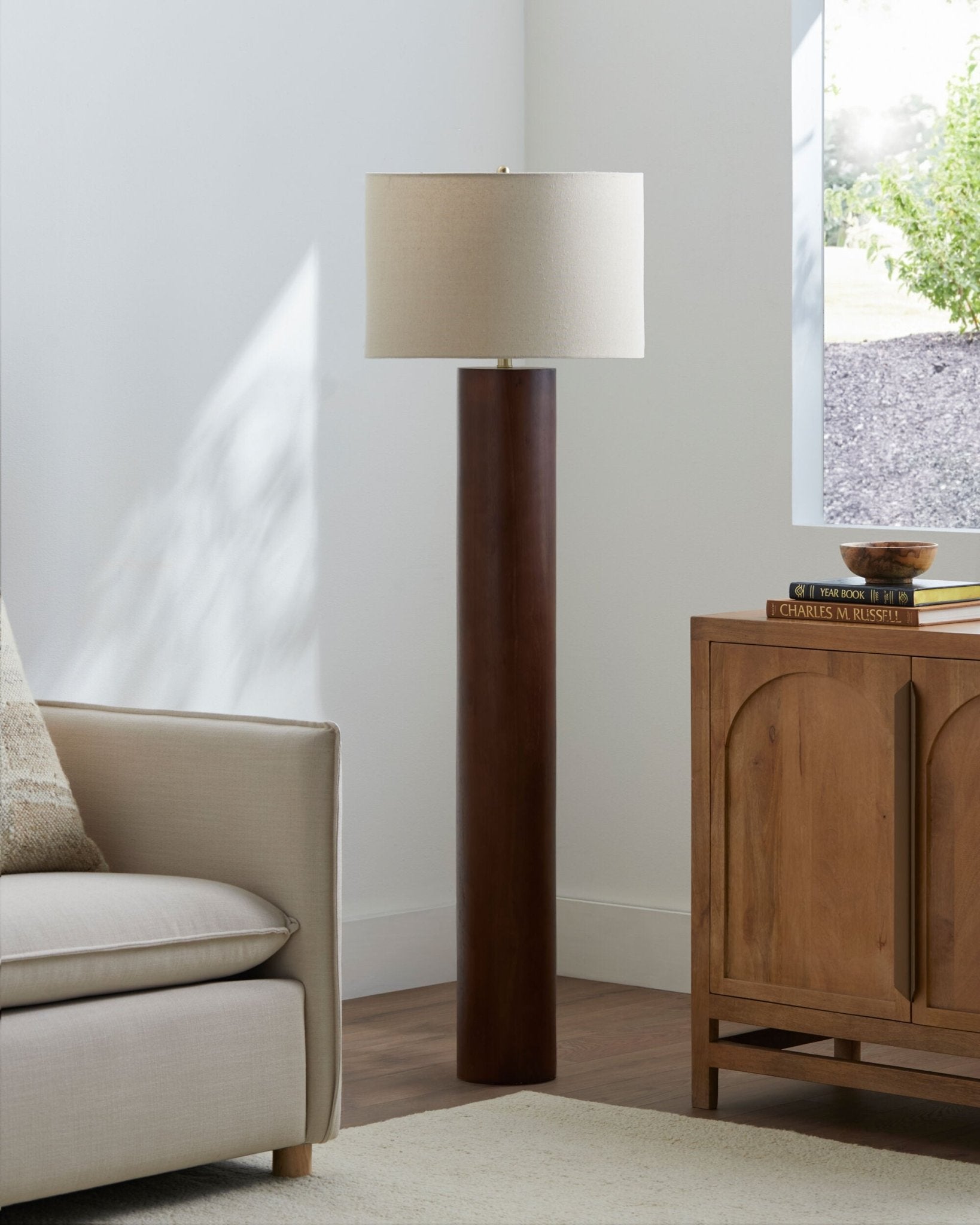 Timberline Accent Floor Lamp - Natural Brown - Dekor Butik