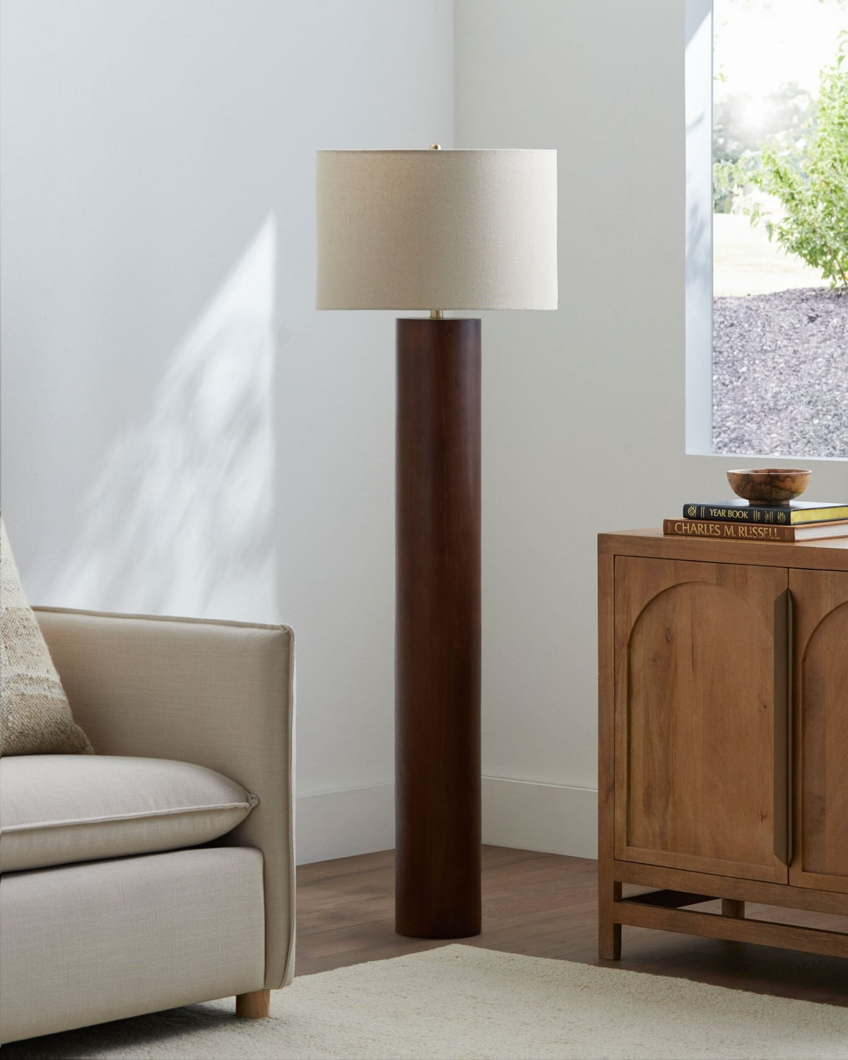 Timberline Accent Floor Lamp - Natural Brown - Dekor Butik
