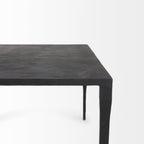 Timothy 42.0 X 22.0 X 15.5 Ebony Black Iron Coffee Table - Dekor Butik