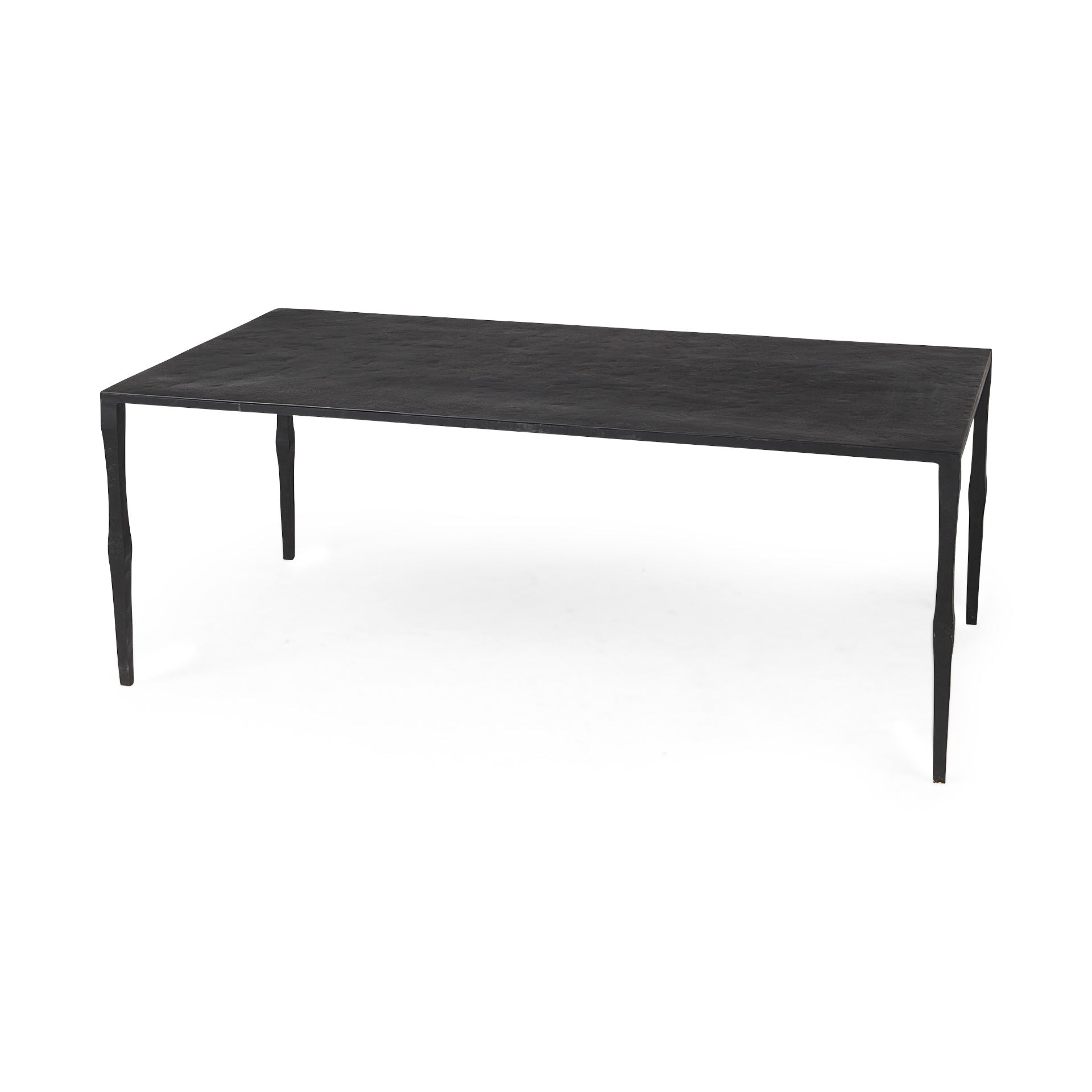 Timothy 42.0 X 22.0 X 15.5 Ebony Black Iron Coffee Table - Dekor Butik
