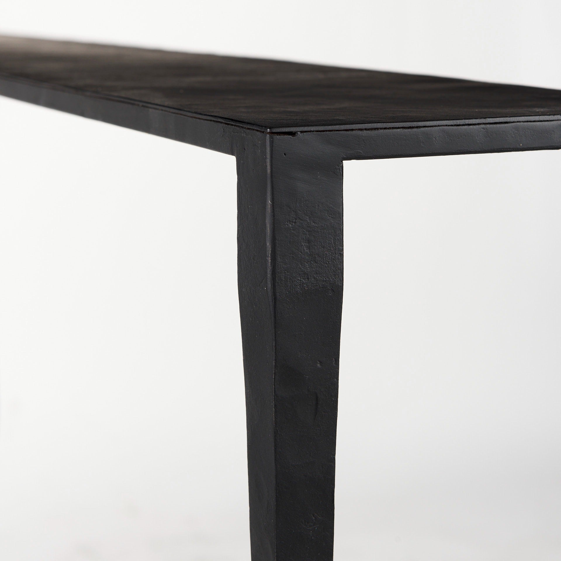 Timothy 48.0 X 8.0 X 30.0 Ebony Black Iron Console Table - Dekor Butik