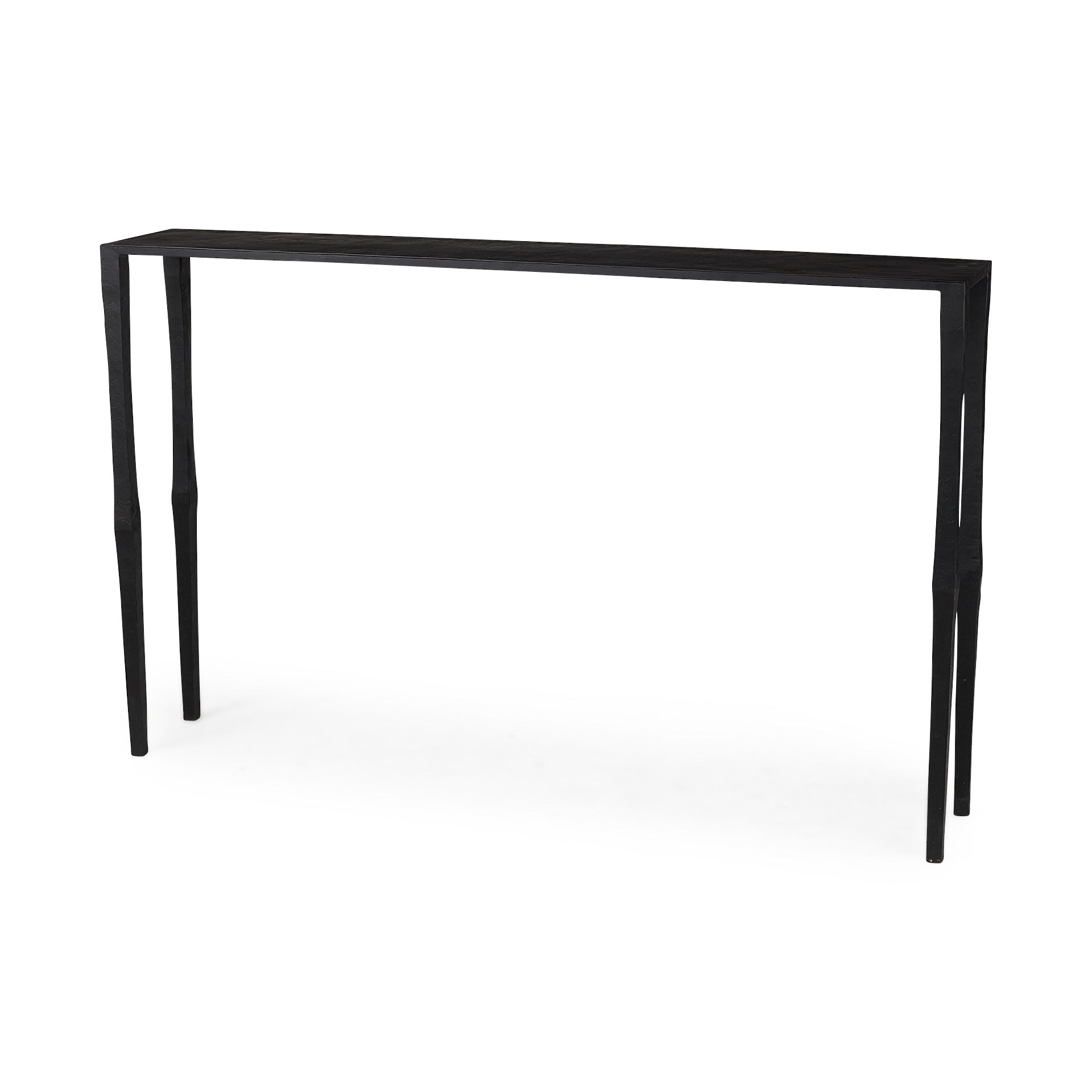 Timothy 48.0 X 8.0 X 30.0 Ebony Black Iron Console Table - Dekor Butik