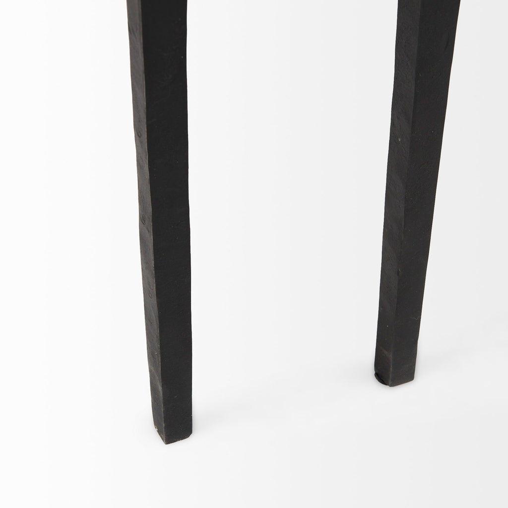 Timothy 48.0 X 8.0 X 30.0 Ebony Black Iron Console Table - Dekor Butik