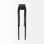 Timothy 48.0 X 8.0 X 30.0 Ebony Black Iron Console Table - Dekor Butik
