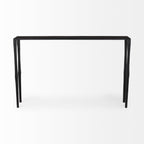 Timothy 48.0 X 8.0 X 30.0 Ebony Black Iron Console Table - Dekor Butik