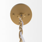 Titus 1 - Light Brass Finished Metal Disc Pendant - Dekor Butik