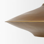 Titus 1 - Light Brass Finished Metal Disc Pendant - Dekor Butik