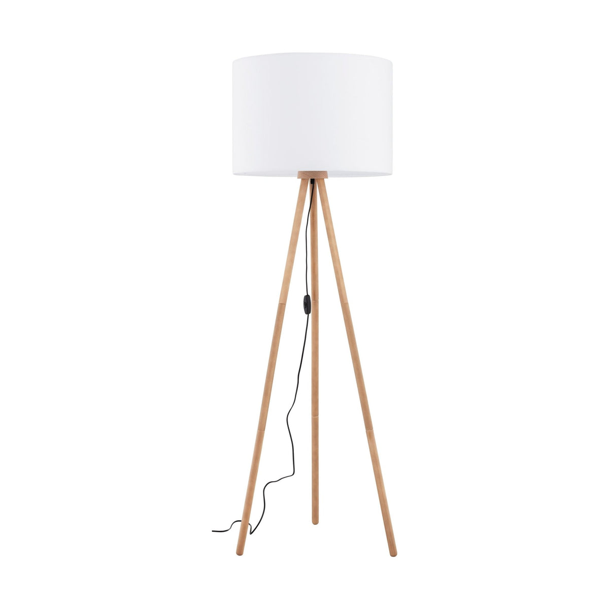 TOKYO Wood & Linen Floor Lamp for Living Room & Bedroom - Dekor Butik