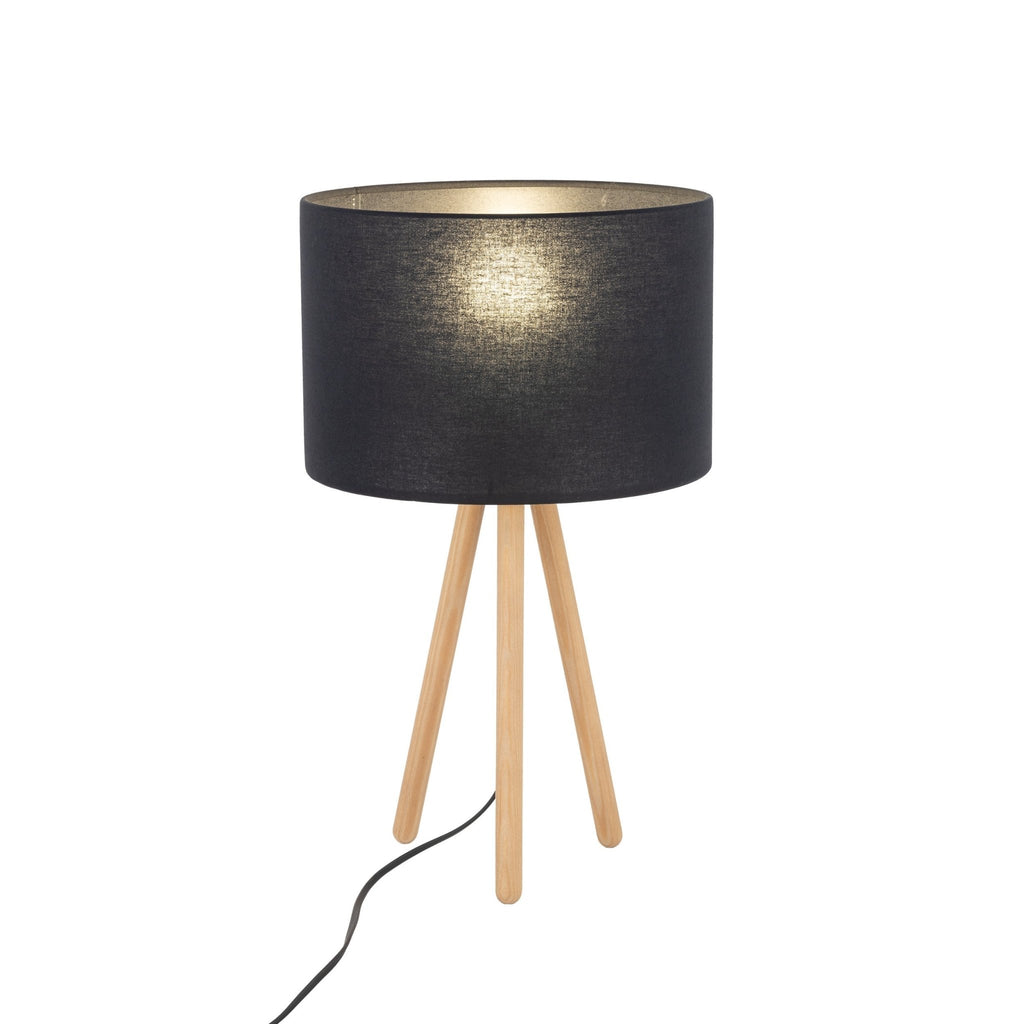 TOKYO Wood Tripod Table Lamp for Bedroom & Nightstand (Clearance) - Dekor Butik
