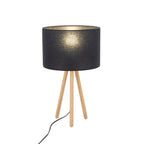 TOKYO Wood Tripod Table Lamp for Bedroom & Nightstand (Clearance) - Dekor Butik