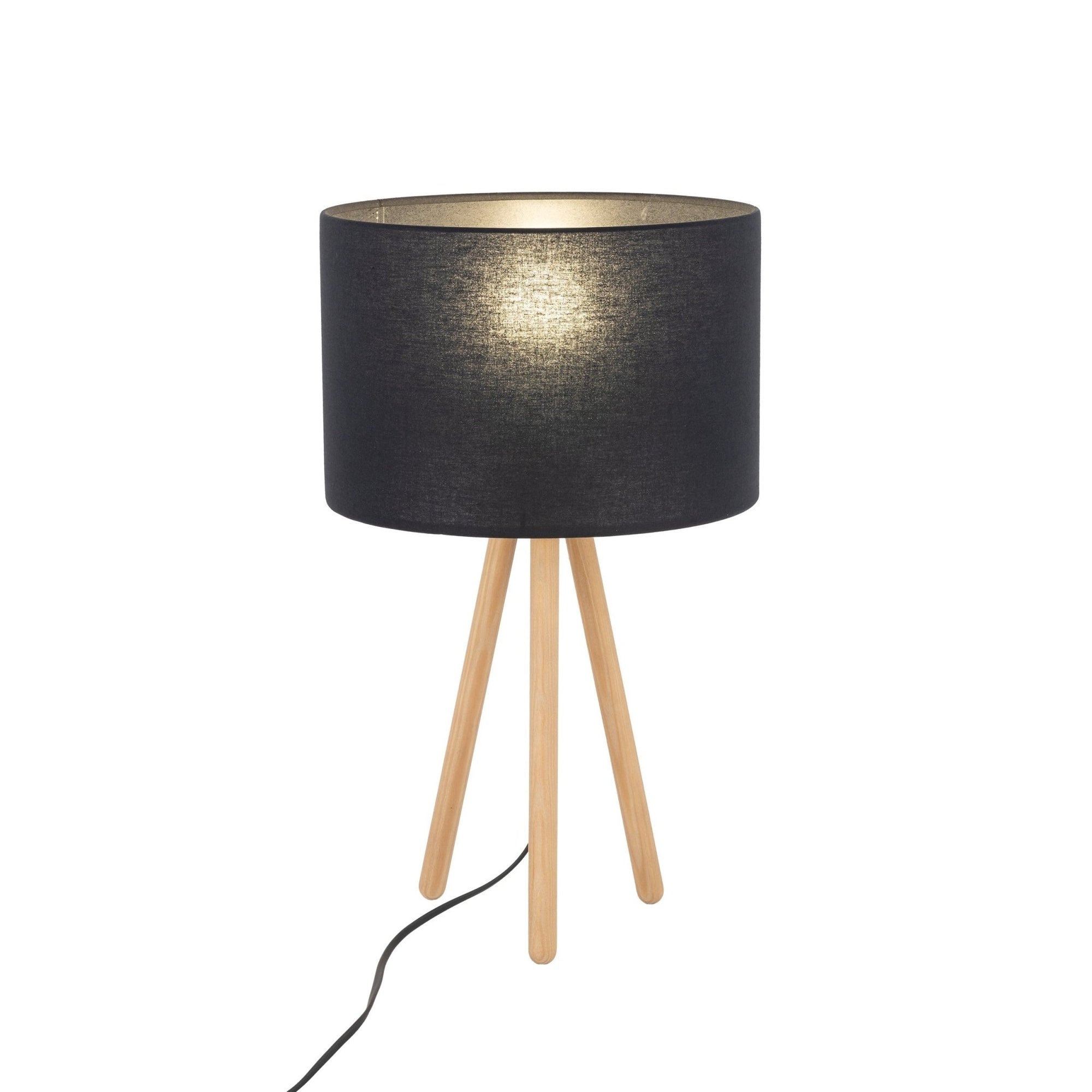 TOKYO Wood Tripod Table Lamp for Bedroom & Nightstand (Clearance) - Dekor Butik