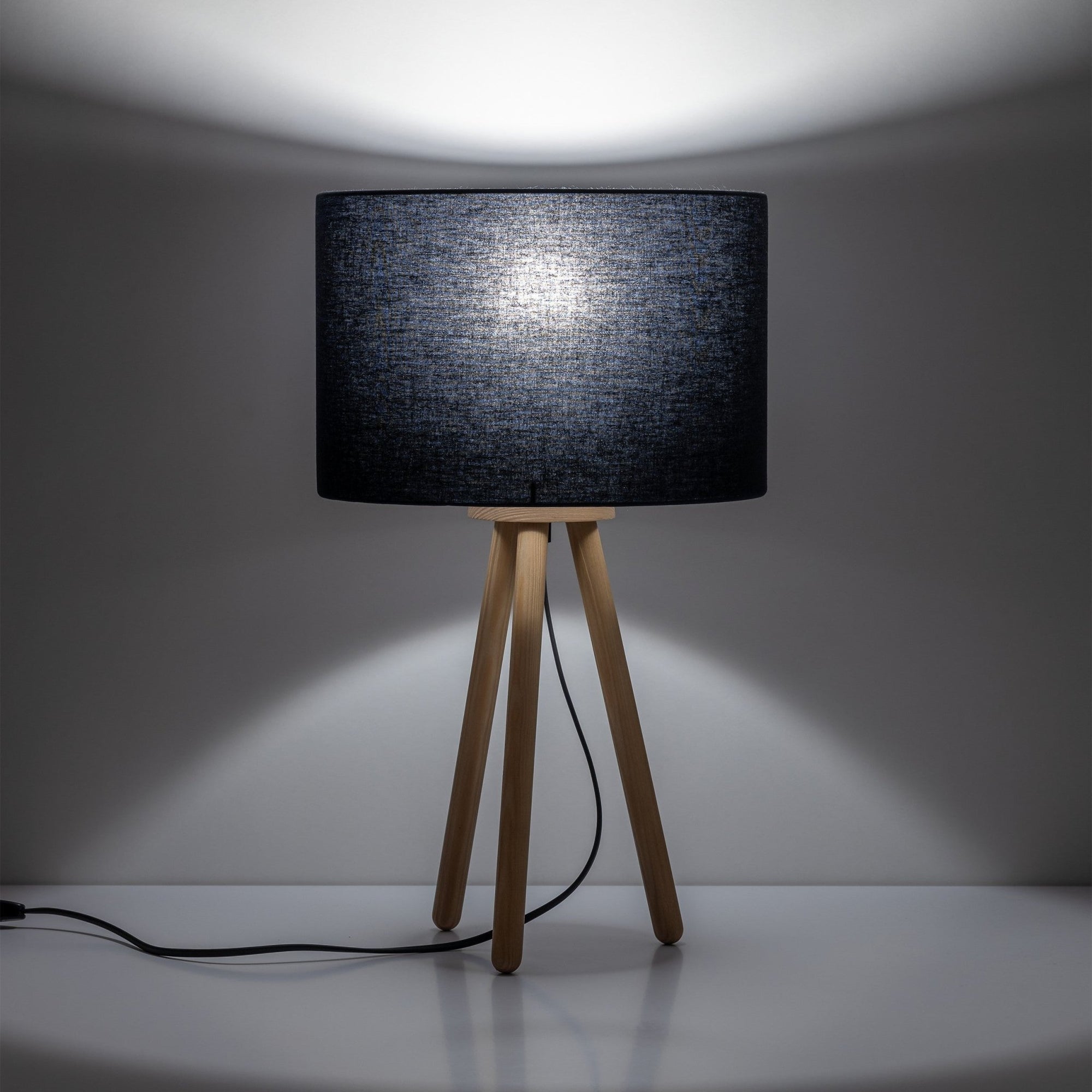TOKYO Wood Tripod Table Lamp for Bedroom & Nightstand (Clearance) - Dekor Butik