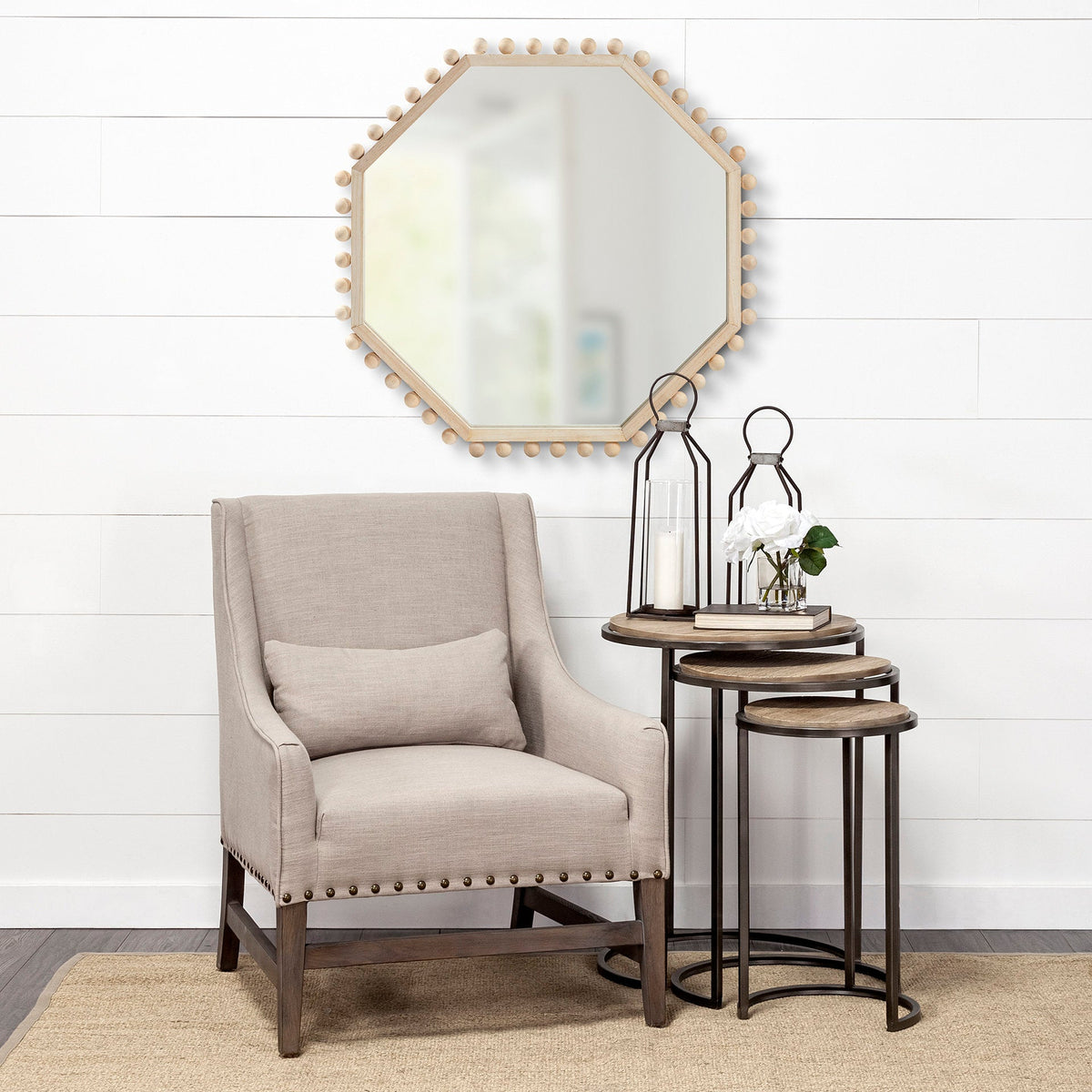MirrorsTorquay Beaded Wall Mirror - Dekor Butik