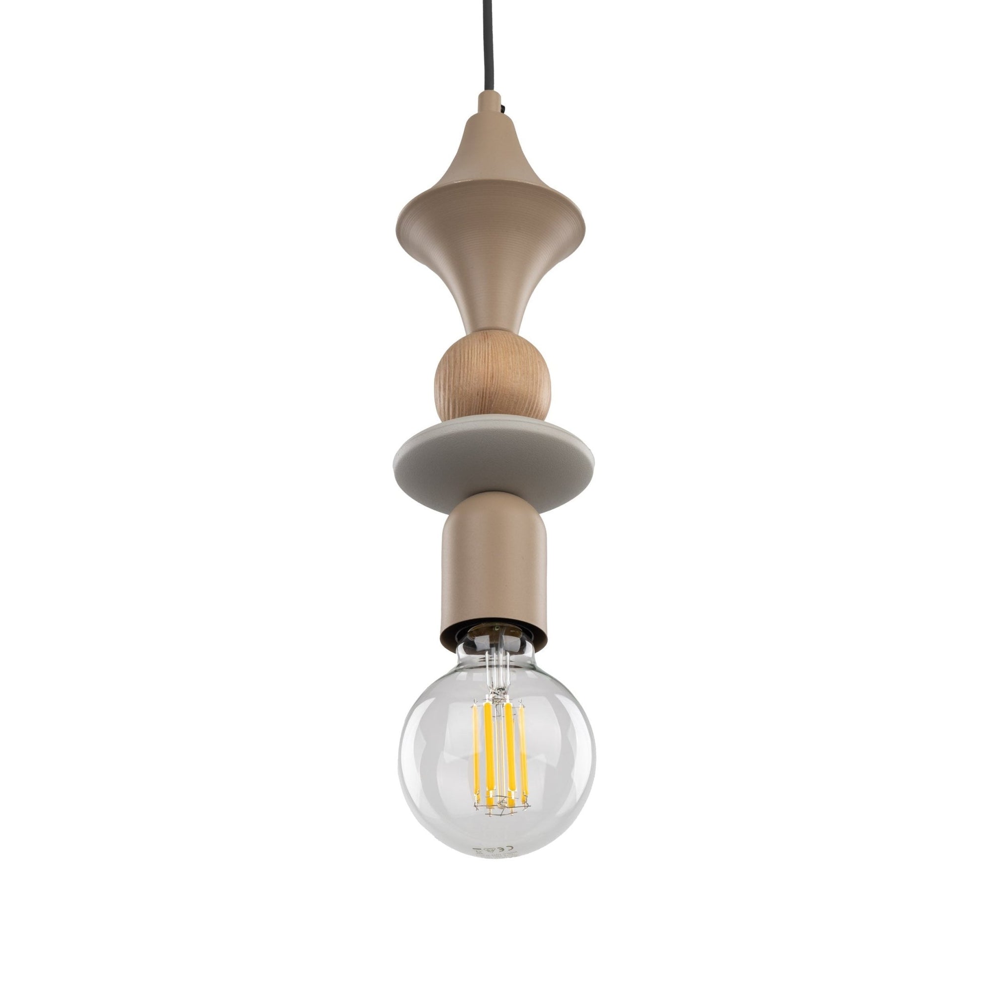 TOWER Beige Scandinavian Pendant Lamp - Dekor Butik