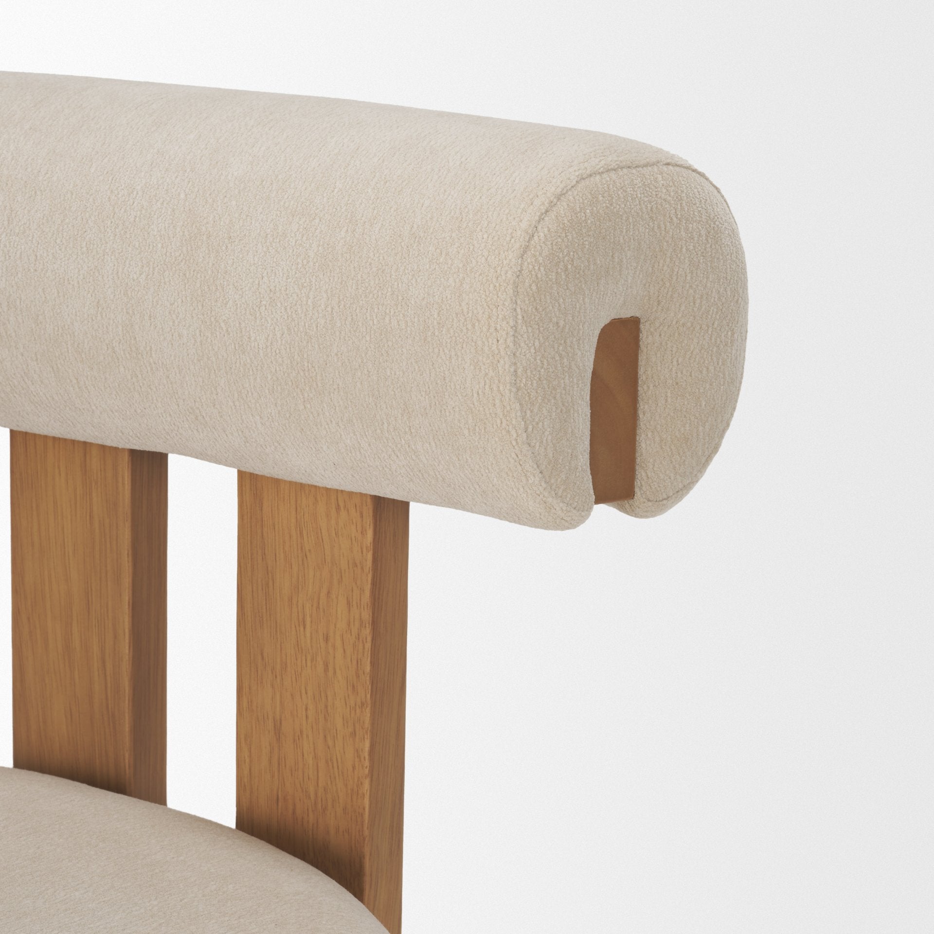 Tribeca Curve Fabric Dining Side Chair - 3 Colors - Dekor Butik