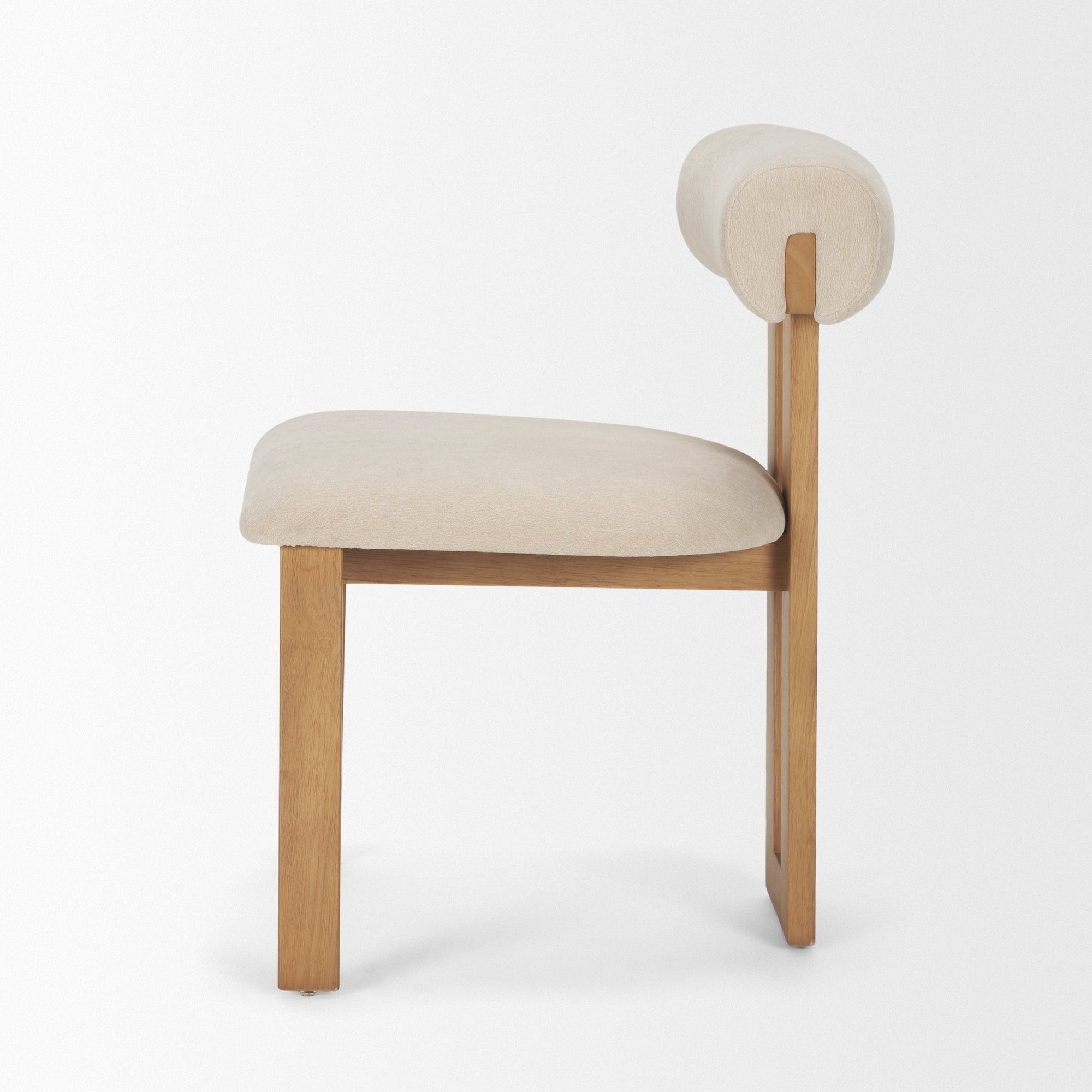 Tribeca Curve Fabric Dining Side Chair - 3 Colors - Dekor Butik