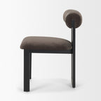 Tribeca Curve Fabric Dining Side Chair - 3 Colors - Dekor Butik