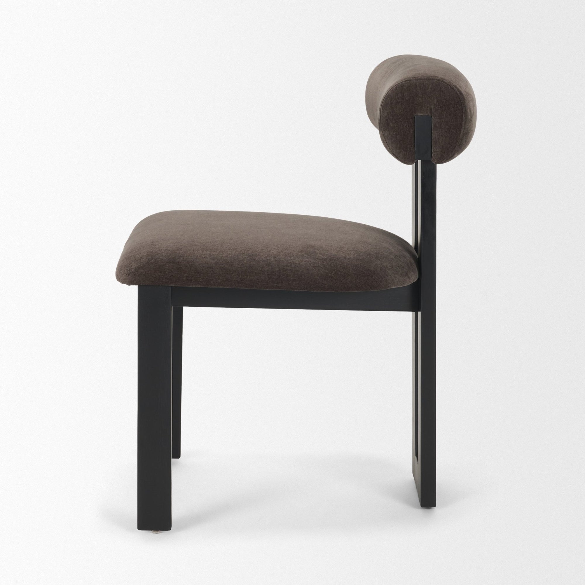 Tribeca Curve Fabric Dining Side Chair - 3 Colors - Dekor Butik