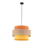 TRIO Jute Mid - Century Boho Large Pendant Ceiling Light Fixture for Kitchen Island, Dining Room & Living Room - Dekor Butik