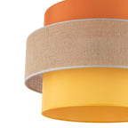 TRIO Jute Mid - Century Boho Large Pendant Ceiling Light Fixture for Kitchen Island, Dining Room & Living Room - Dekor Butik