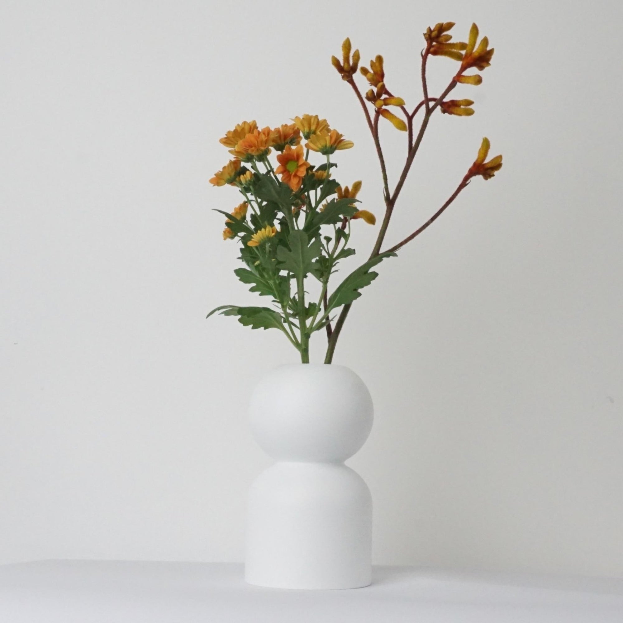 DecorTurned Wood Low Vase - 8 Colors - Dekor Butik