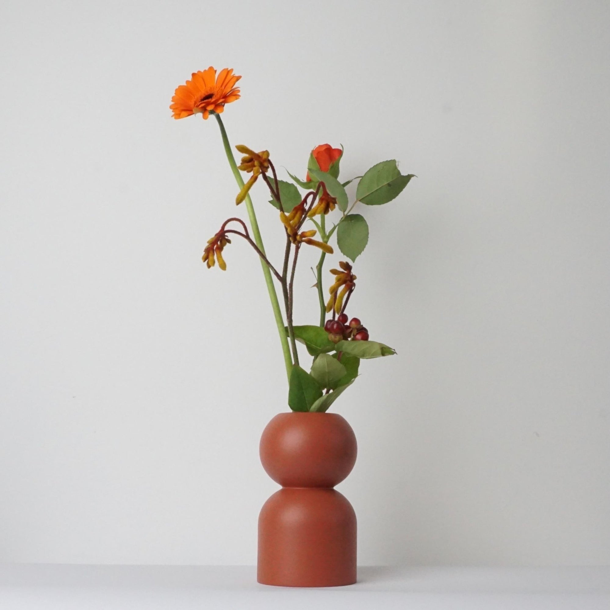 DecorTurned Wood Low Vase - 8 Colors - Dekor Butik