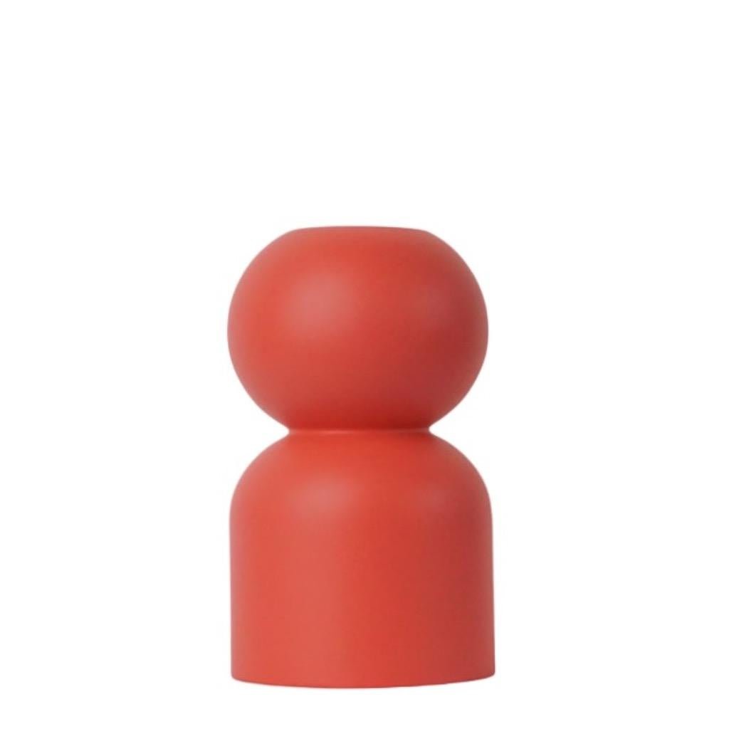 DecorTurned Wood Low Vase - 8 Colors - Dekor Butik