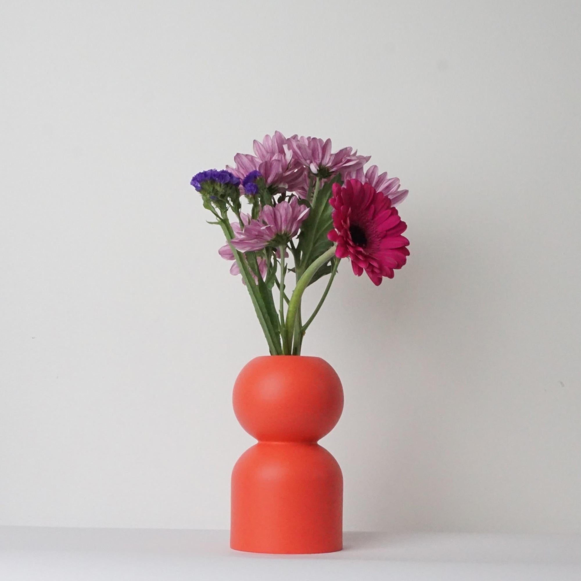 DecorTurned Wood Low Vase - 8 Colors - Dekor Butik