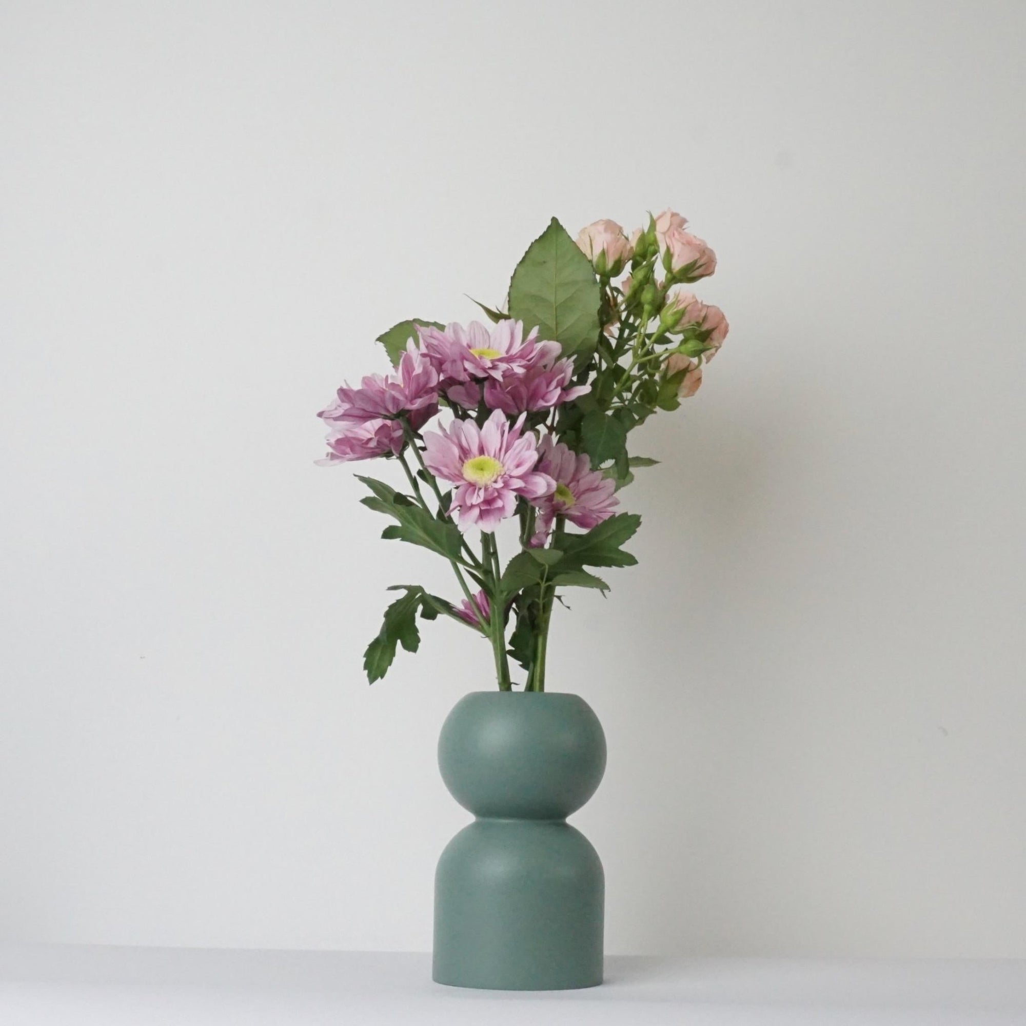 DecorTurned Wood Low Vase - 8 Colors - Dekor Butik