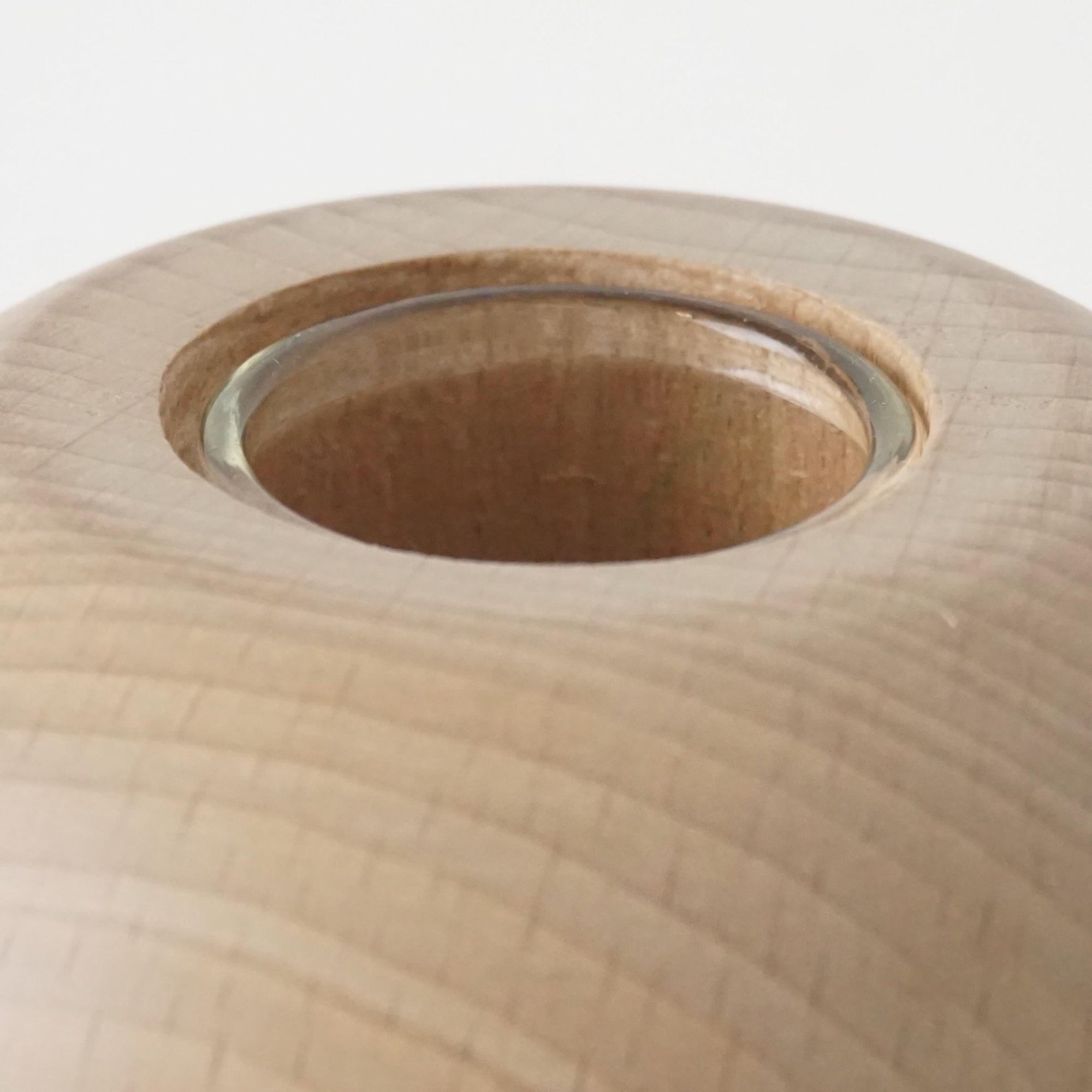 DecorTurned Wood Low Vase - 8 Colors - Dekor Butik