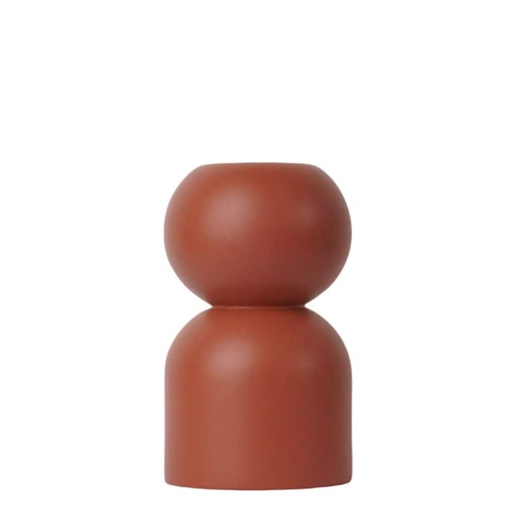 DecorTurned Wood Low Vase - 8 Colors - Dekor Butik