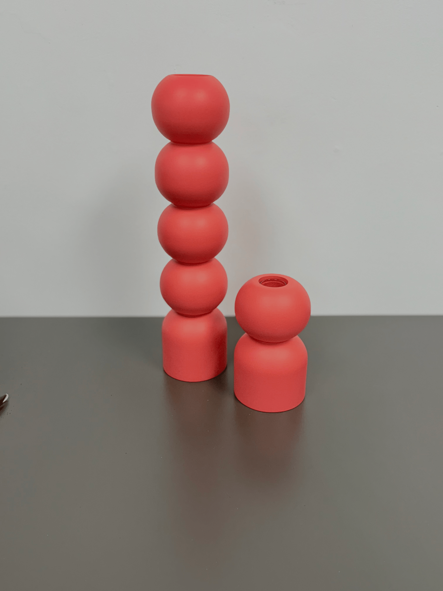 DecorTurned Wood Tall Candleholder 3 - In - 1 - 6 Colors - Dekor Butik