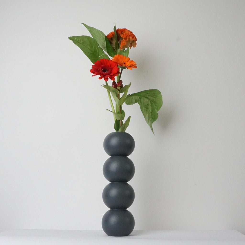 DecorTurned Wood Tall Vase - 5 Colours - Dekor Butik