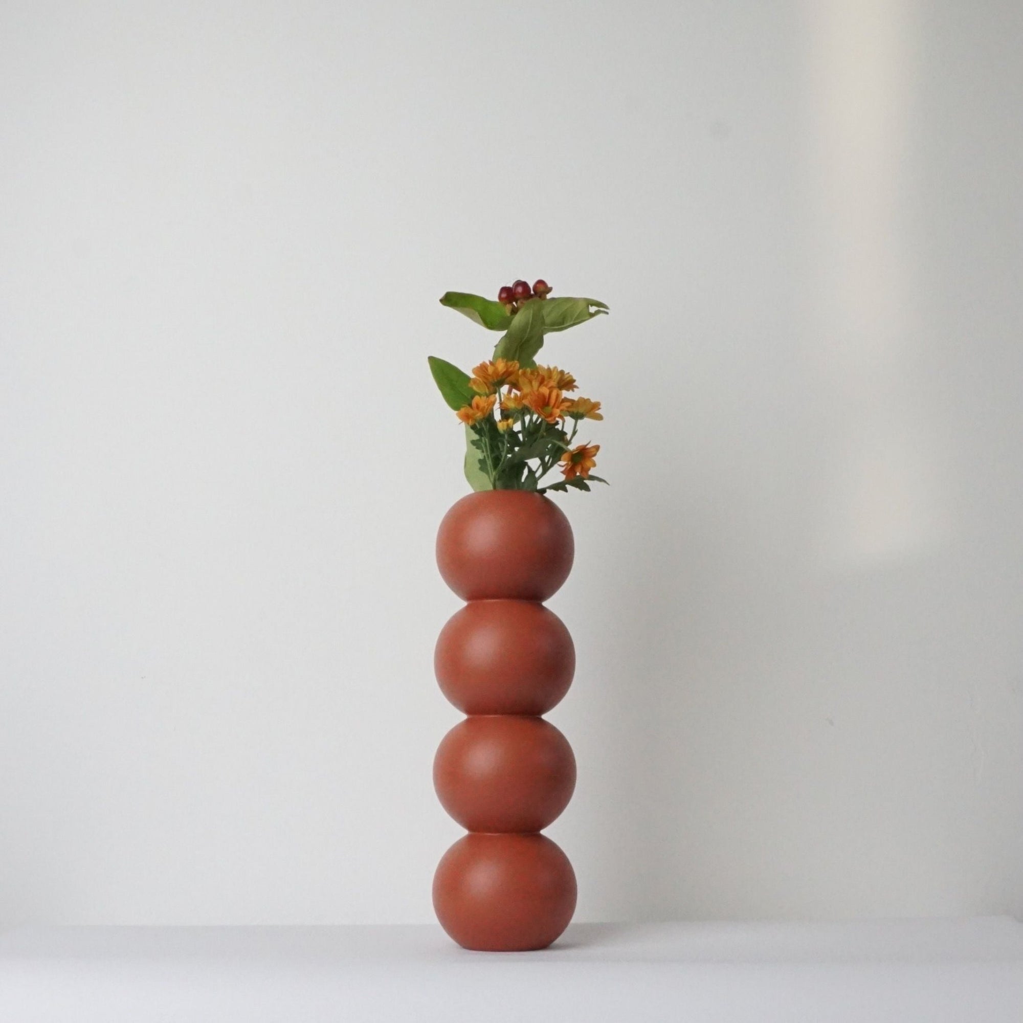 DecorTurned Wood Tall Vase - 5 Colours - Dekor Butik