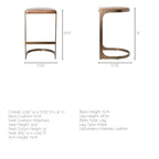 Tyson Leather Seat Stool - 3 Colors - Dekor Butik