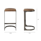 Tyson Leather Seat Stool - 3 Colors - Dekor Butik
