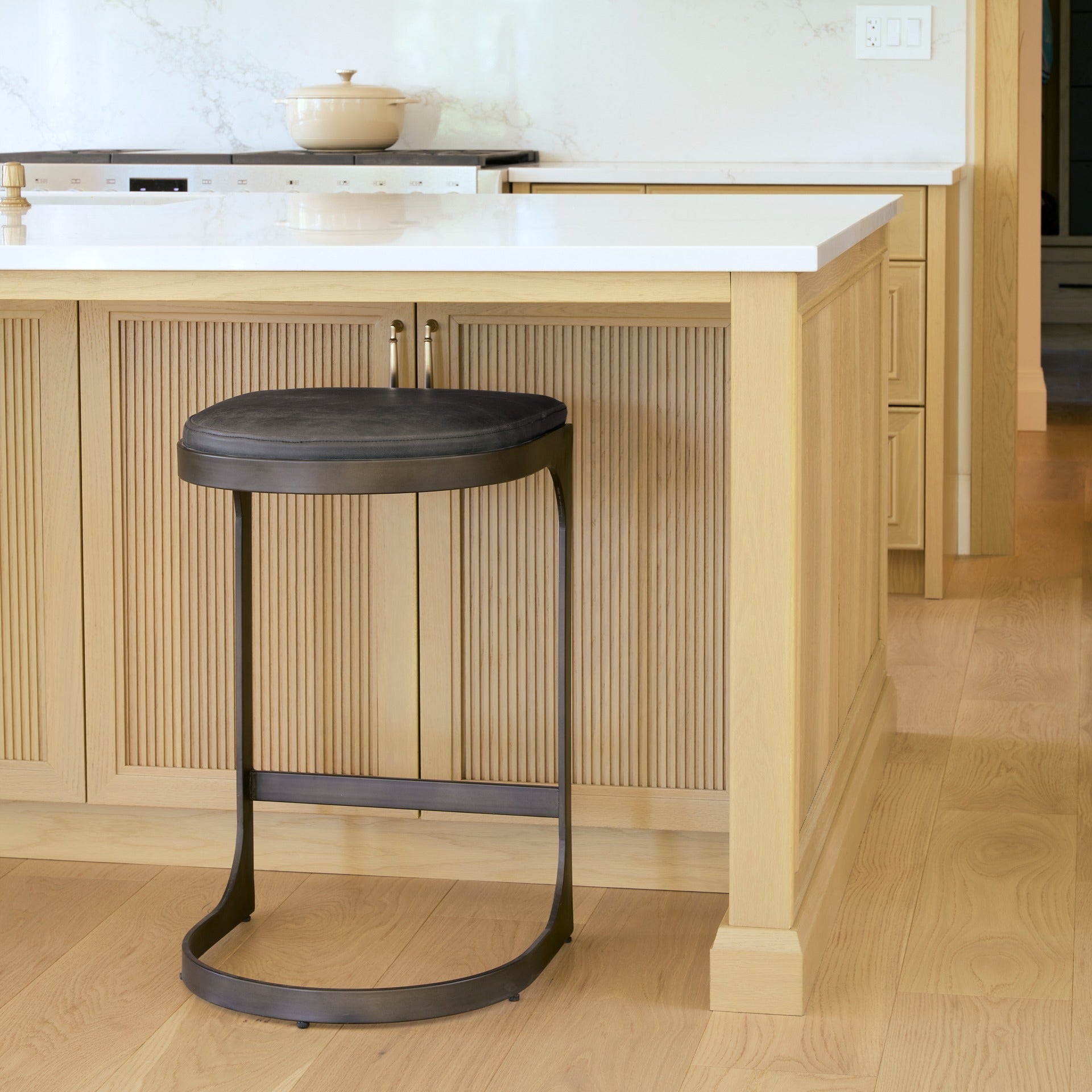 Tyson Suede Seat Stool - 2 Colors - Dekor Butik