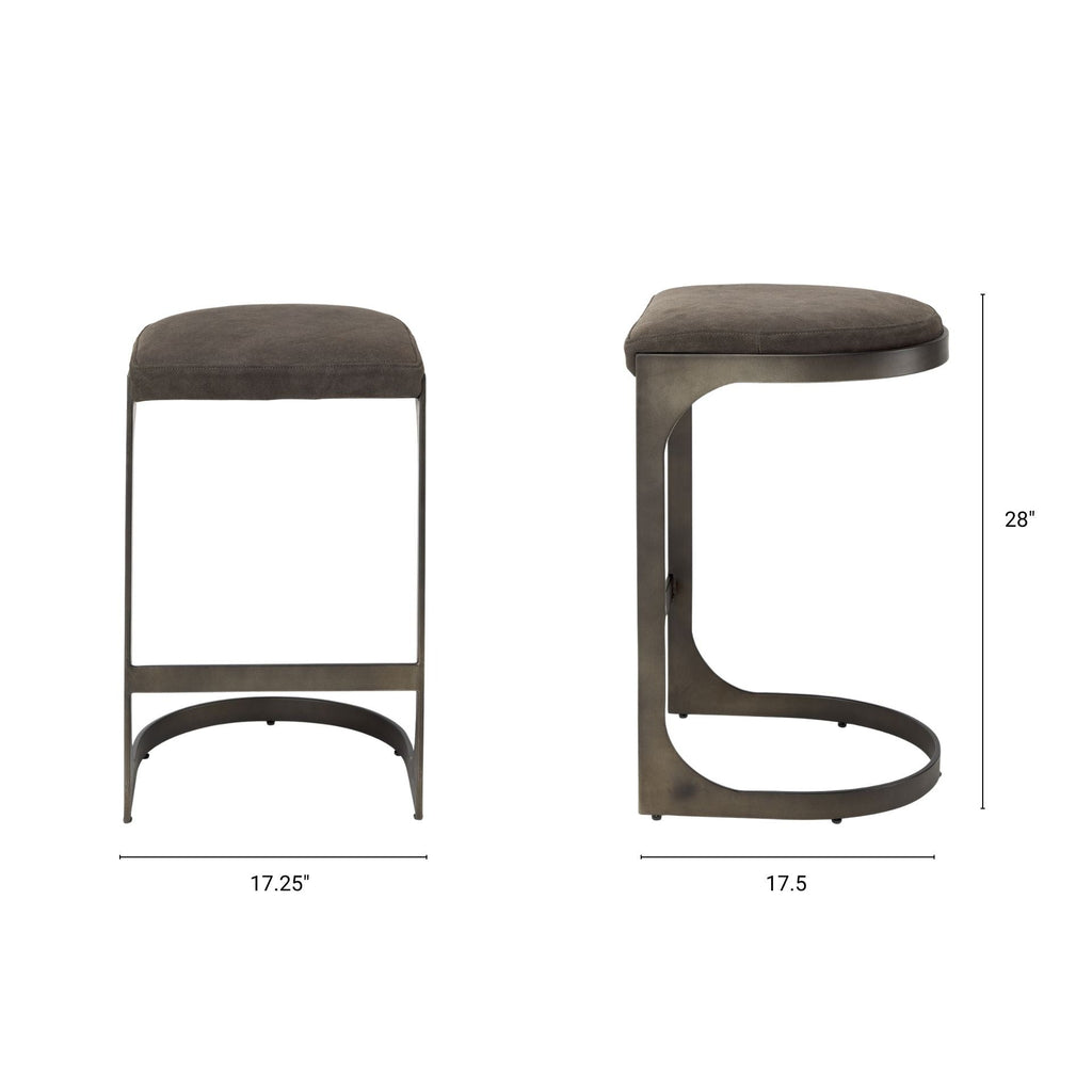 Tyson Suede Seat Stool - 2 Colors - Dekor Butik