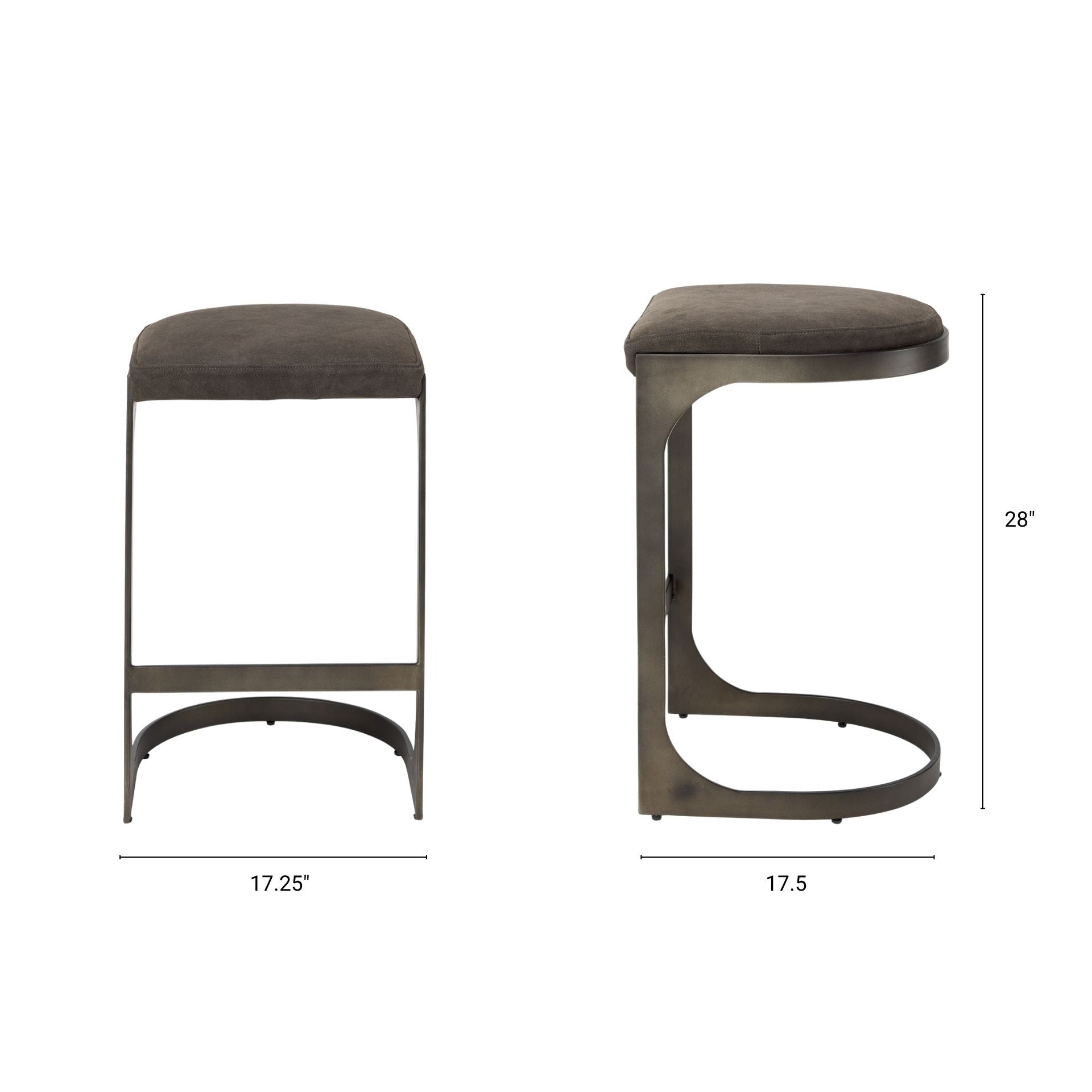 Tyson Suede Seat Stool - 2 Colors - Dekor Butik