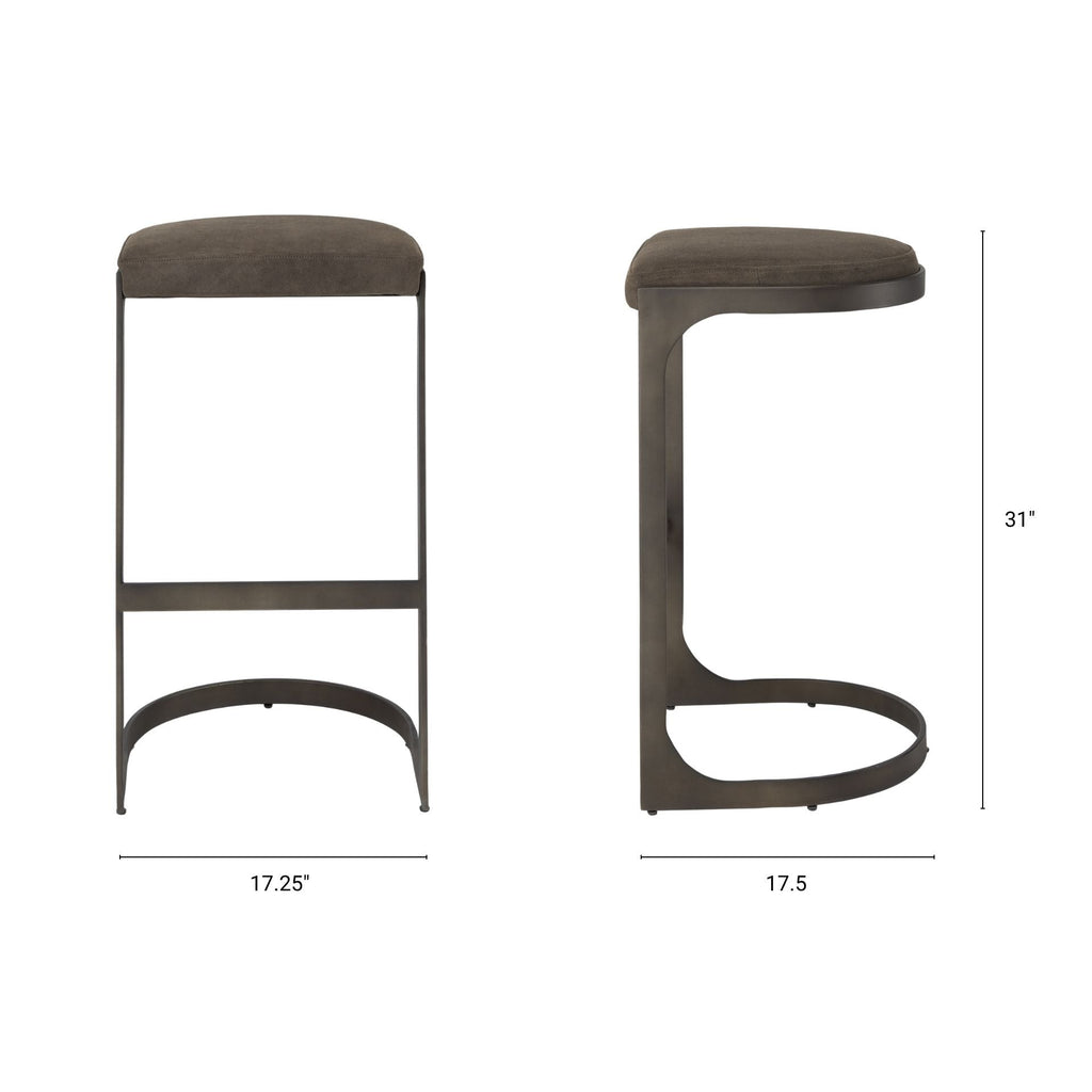Tyson Suede Seat Stool - 2 Colors - Dekor Butik